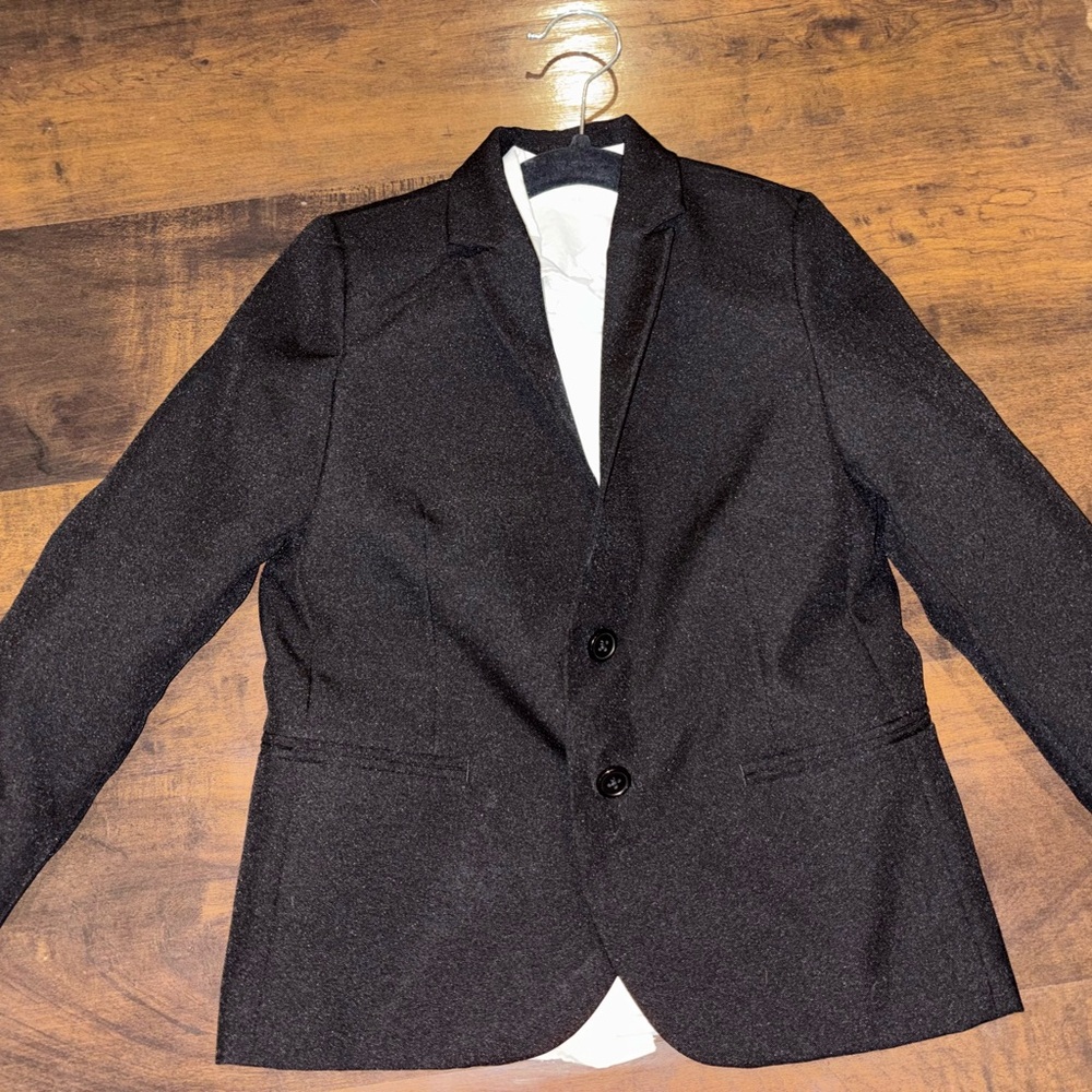 Classic Black Blazer & white under shirt combo